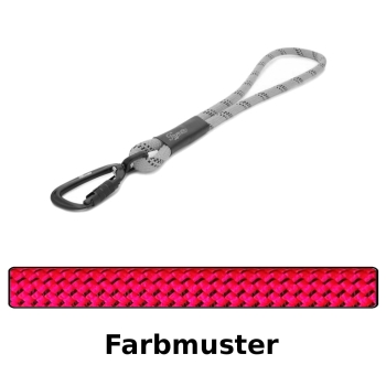 Kurzführer / Handschlaufe TWIST Ø11mm - pink mit schwarzen Punkten